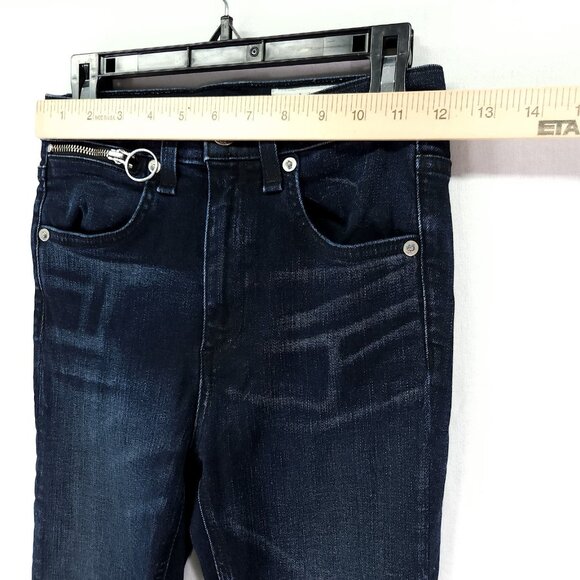Rag and Bone Jeans Size 25 Women's High Rise Ankle Zip Slim Denim - Picture 6 of 13